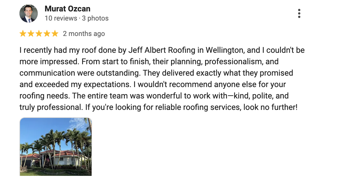 Google review by Murat