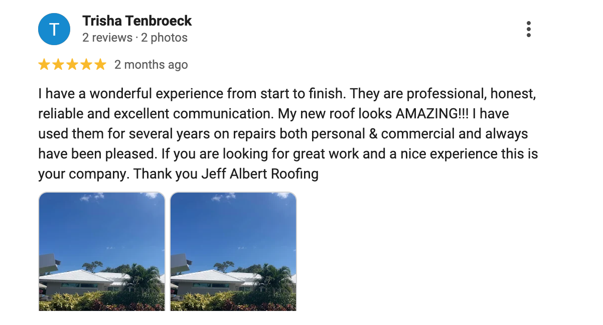 Google review by Trisha